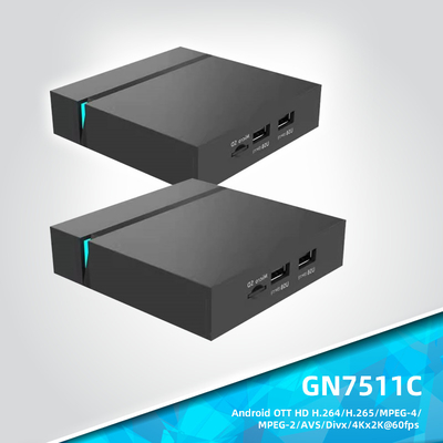 จีน GN7511C 4K Android สมาร์ททีวีกล่อง S905Y4 DDR4 2GB MPEG-2 MPEG-4 H.264 H.265 ผู้ผลิต