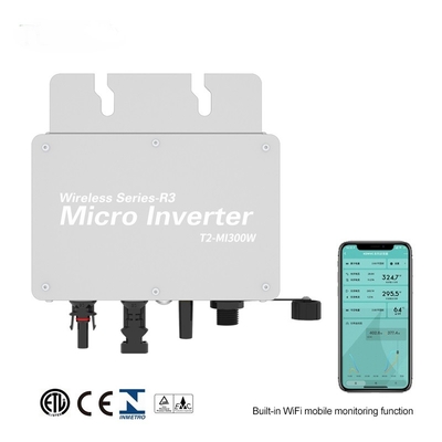 จีน อินเวอร์เตอร์ไร้สาย PV Grid Connected 350W - 2800W MPPT Solar Grid Tie Micro Inverter ผู้ผลิต