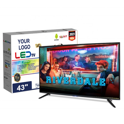 จีน ผู้ผลิต Smart Display 43 นิ้ว ทีวี ทีวี 24 32 40 43 50 55 65 นิ้ว ทีวี LED กับ Android TV Stand ผู้ผลิต