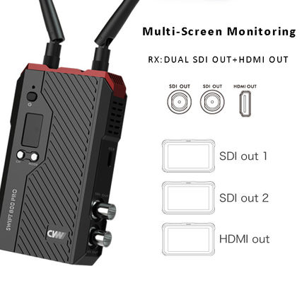 จีน Cvw Swift800 PRO การส่งสัญญาณวิดีโอ HD แบบไร้สาย HDMI&amp;SDI ผู้ผลิต